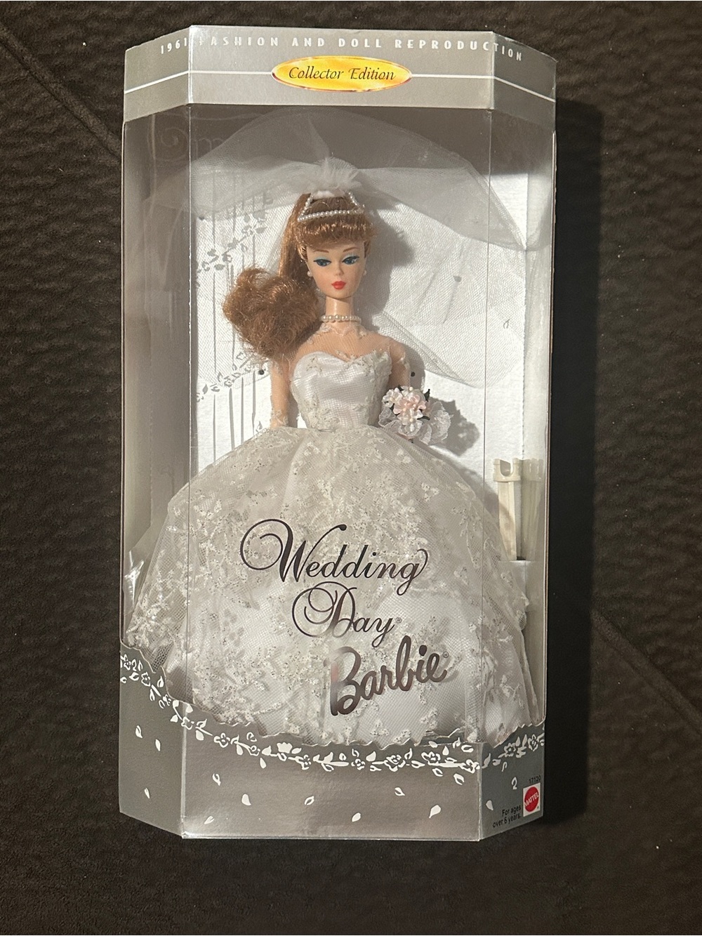1996 Mattel Wedding Day Barbie Reproduction Doll, model #17120, NRFB
